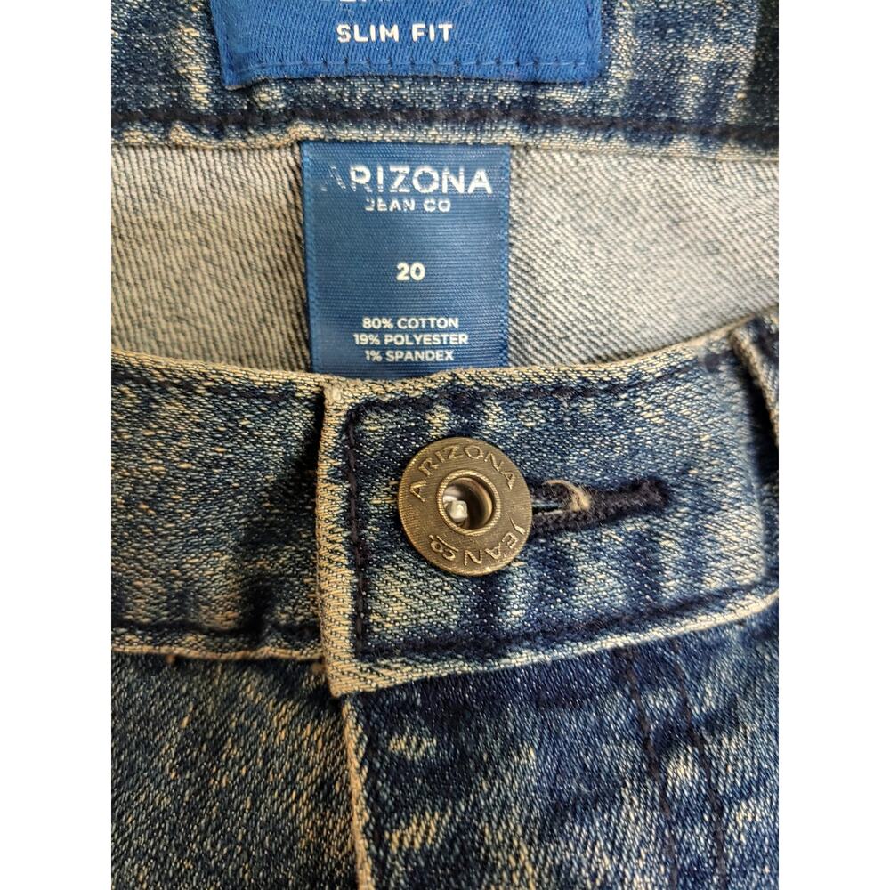 Boys NWT Arizona Dark Moto Slim Fit Jeans sz 20 - Picture 5 of 5